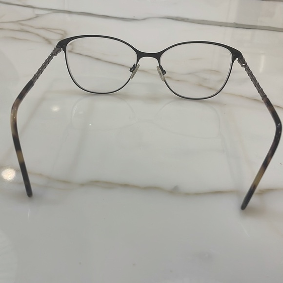 Balmain Glass Frames—BEAUTIFUL! Tortoise Shell & Silver—Made in France —Like New - Picture 6 of 12